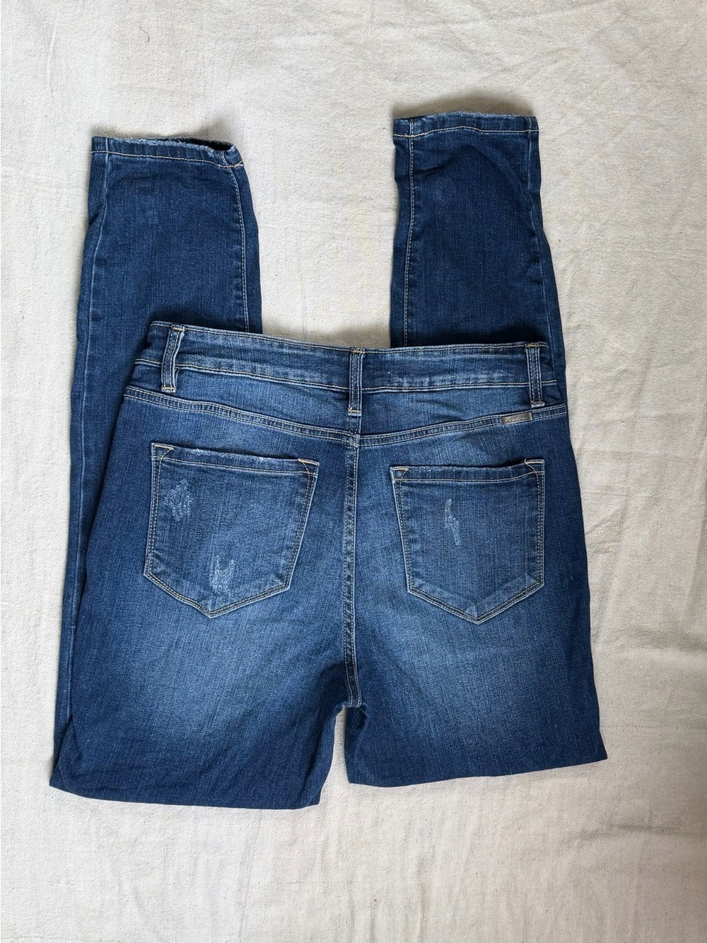 KanCan High Rise Skinny Jeans 11/29 Dark Wash Distressed Stretch Everyday Casual